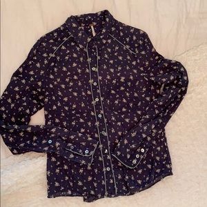 Free People Floral Buttondown ✨